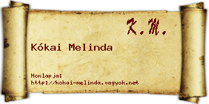Kókai Melinda névjegykártya