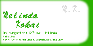 melinda kokai business card